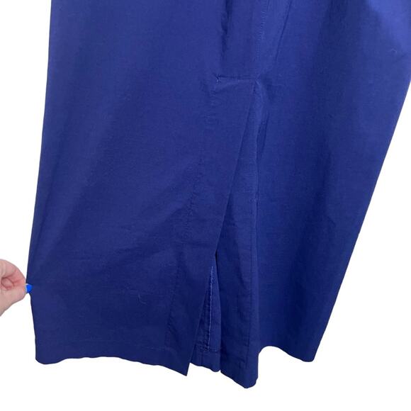 Pier Antonio Gaspari Royal Navy Blue Sleeveless Tank Maxi Dress - Picture 8 of 9